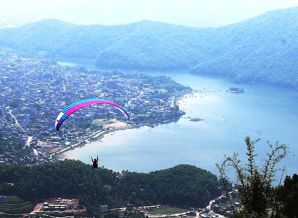 Paragliding in Nepal